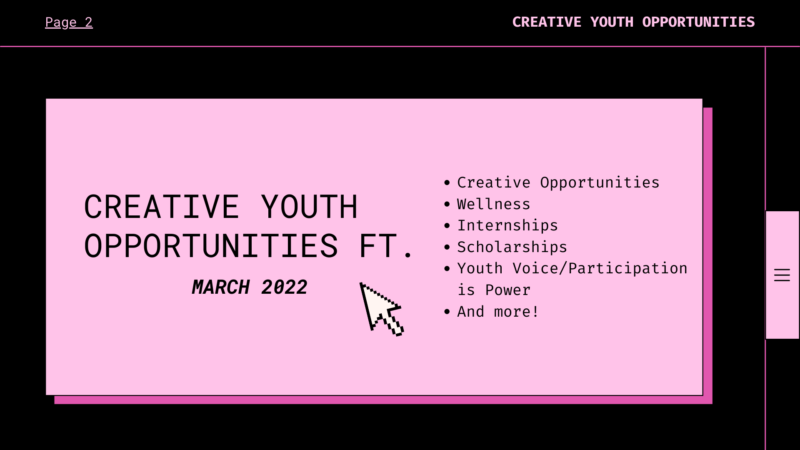 Creative Youth Opps 2