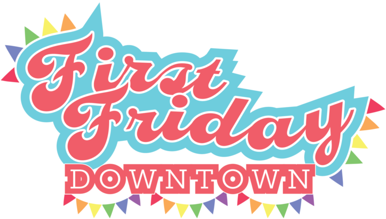 First Friday2023 Logo With Bunting