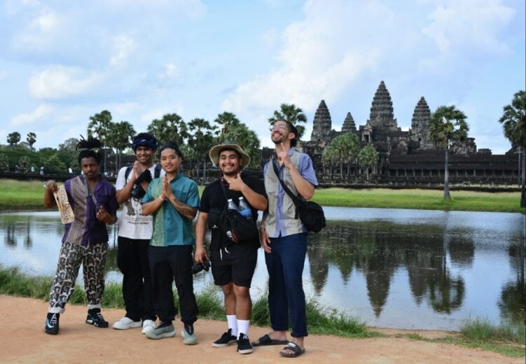 Group Shot Angkor Wat Ari Glass Miko Manzano Harry Clean Noah Nizam Gavin Amos